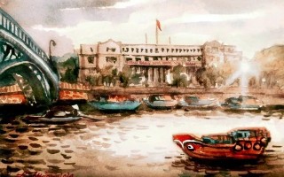 Ký họa Ngân hàng Nhà nước chi nhánh TP.HCM