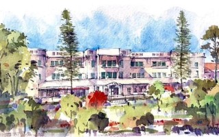 Ký họa Khách sạn Dalat Palace