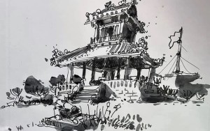 Ký họa Phu Văn lâu