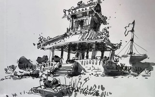 Ký họa Phu Văn lâu