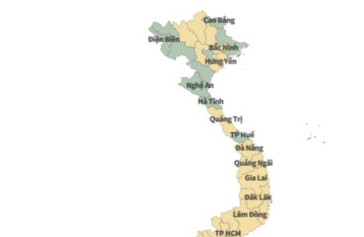 34 tỉnh thành Việt Nam