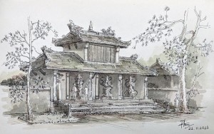 Ký họa chùa Thiên Mụ
